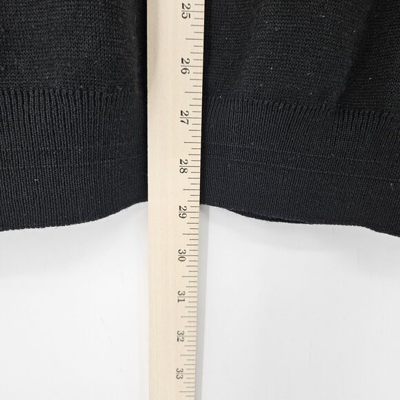 Vintage Marcello Sweater Mens Extra Large Black 90s Merino Wool Blend Italy XL - Picture 6 of 10